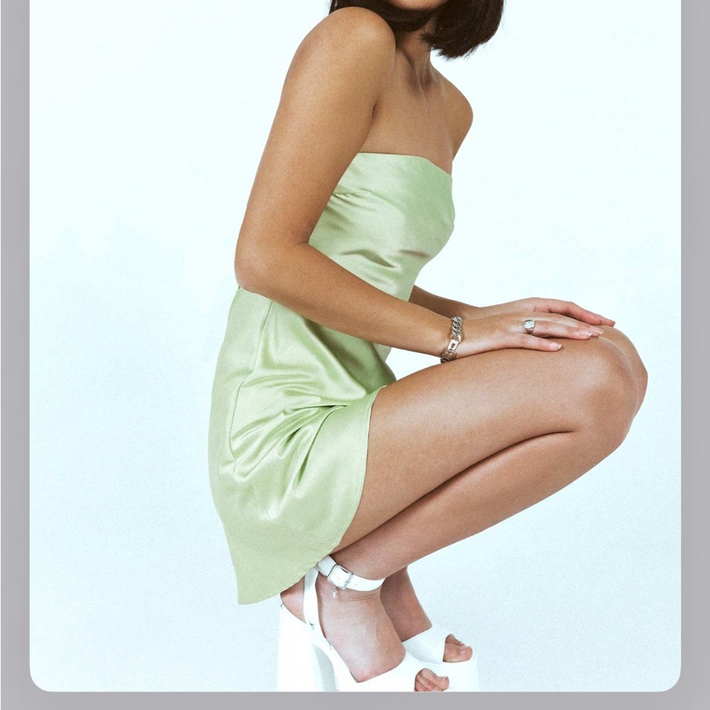 Princess Polly Jasmyn Mini Dress Green